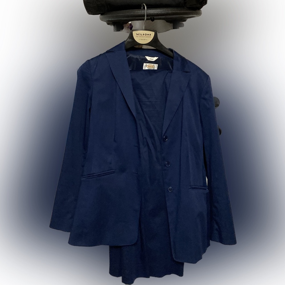 Talbots Collection Navy Suit Blazer and Dress Pants